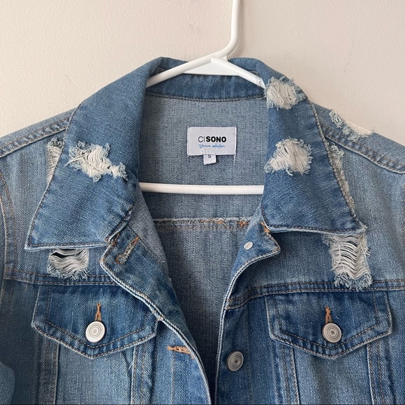 Ci Sono Denim Jean Jacket Size Small - Picture 4 of 9
